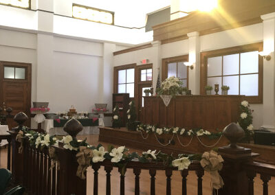 image of wedding set up